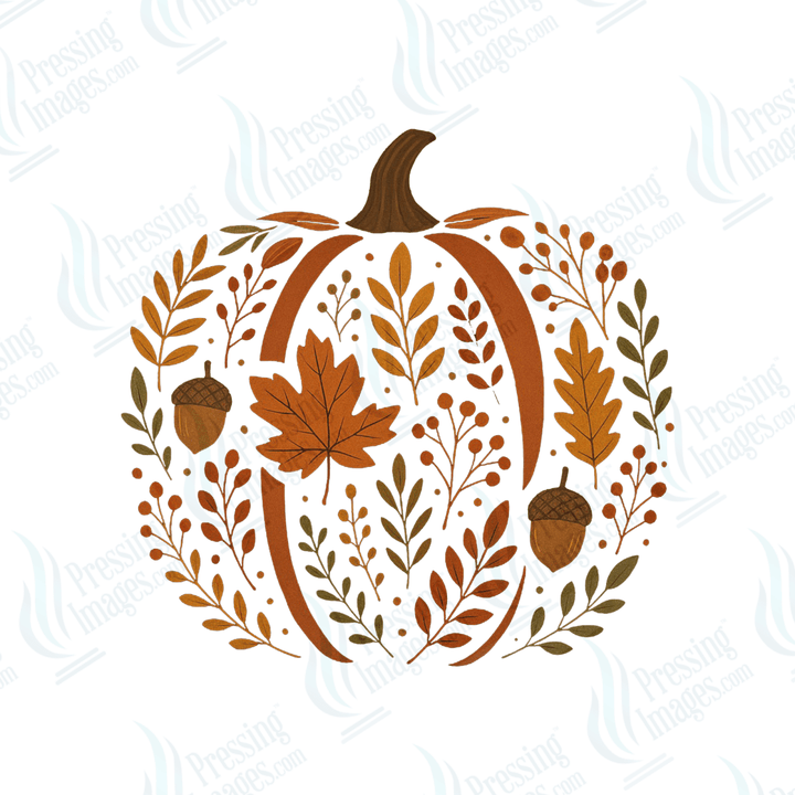 DTF 6596 Chinoiserie Pumpkin - Pressing Images