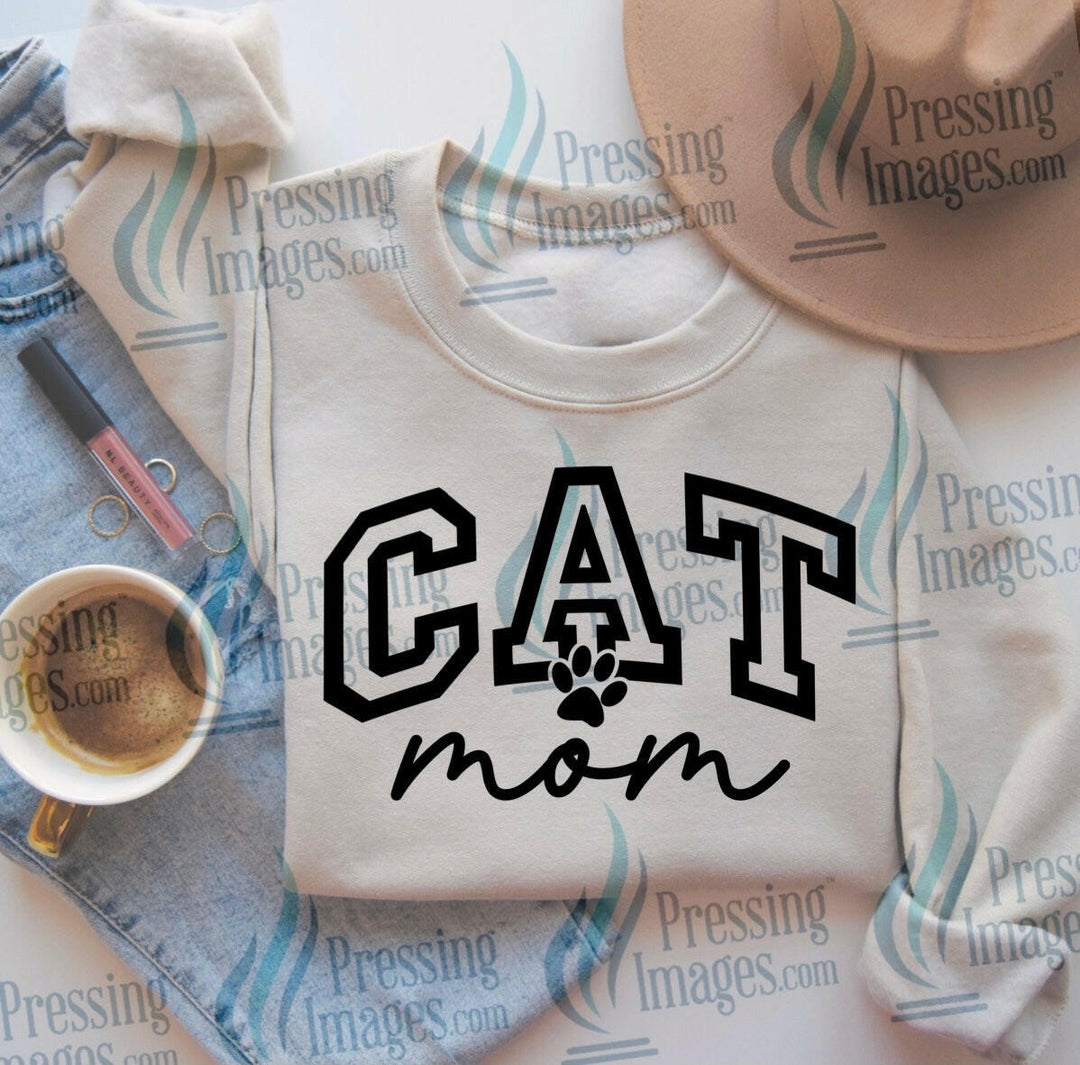 DTF: 660 Cat Mom - Pressing Images