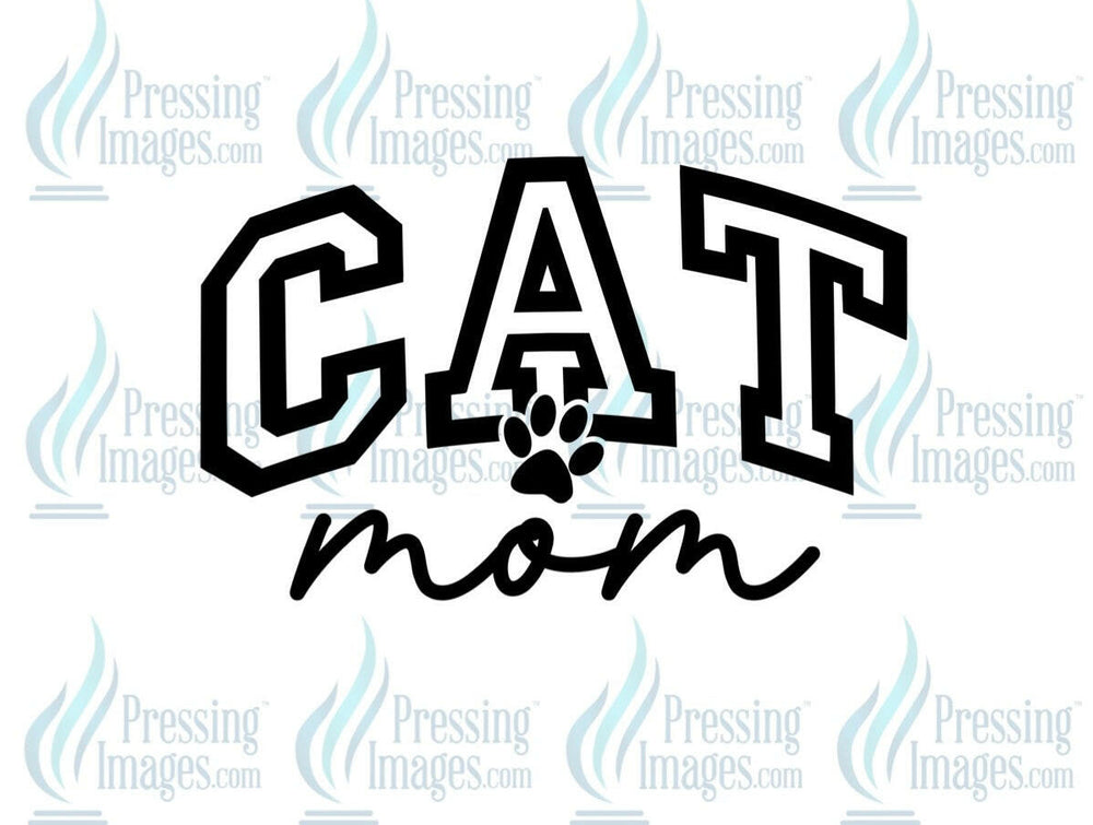 DTF: 660 Cat Mom - Pressing Images