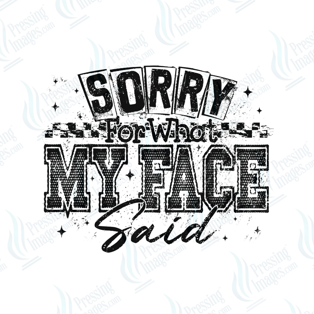 DTF 6602 My Face - Pressing Images