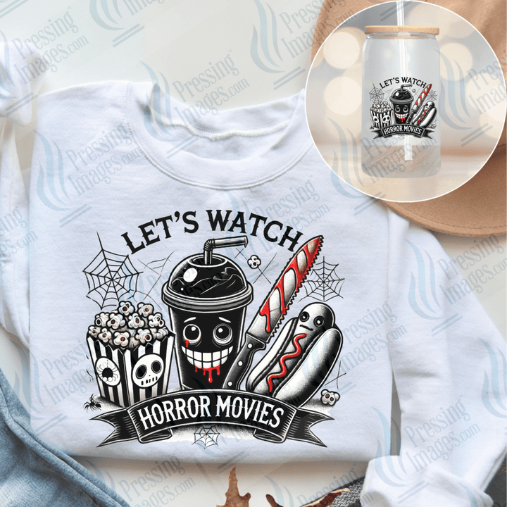 DTF 6617 Let's Watch Horror Movies - Pressing Images