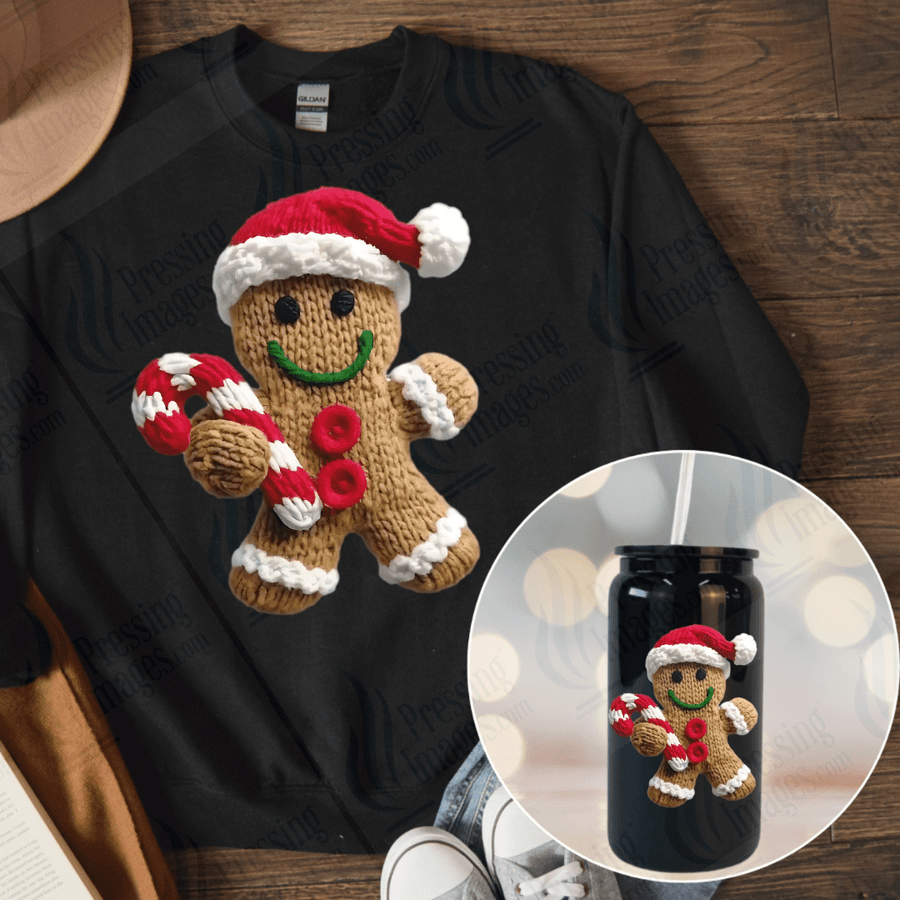 DTF 6665 Yarn Gingerbread - Pressing Images