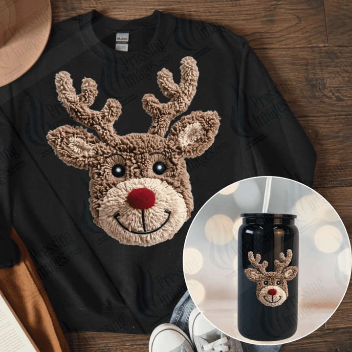 DTF 6667 Yarn Reindeer - Pressing Images