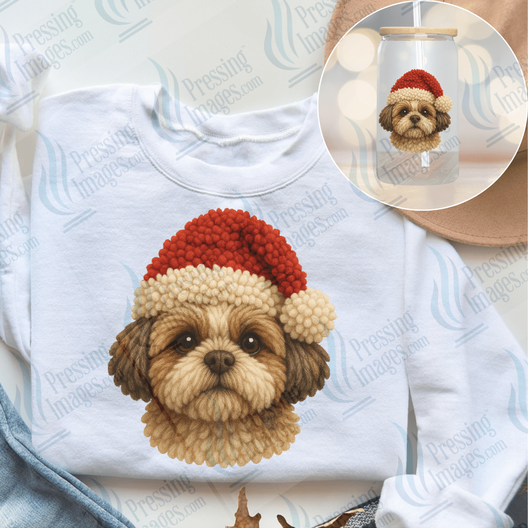 DTF 6671 Yarn Dog Collection - Pressing Images