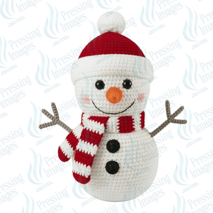 DTF 6677 Snowman Yarn - Pressing Images