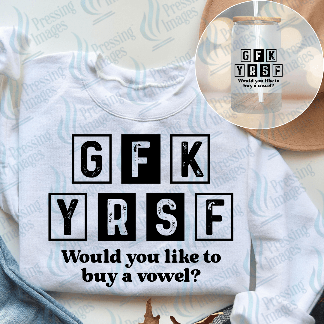 DTF 6689 Would You Like To Buy A Vowel — Pressing Images Canada