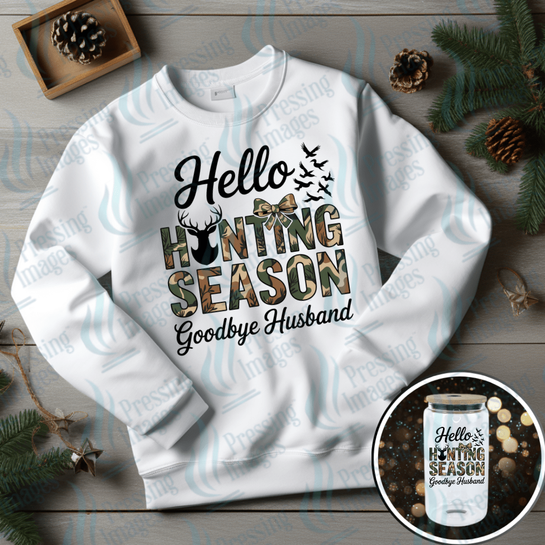 DTF 6693 Hello Hunting Season - Pressing Images