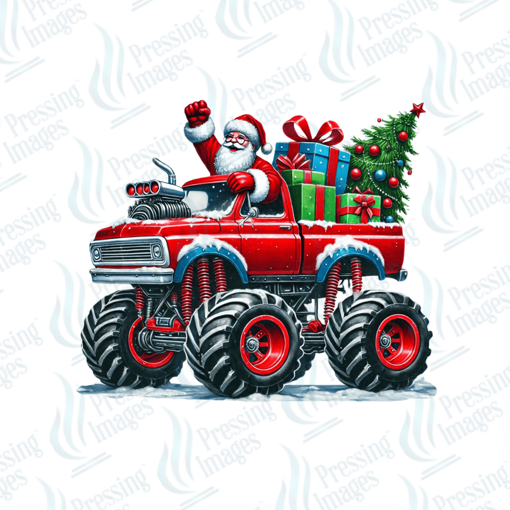 DTF 6700 Santa Truck - Pressing Images