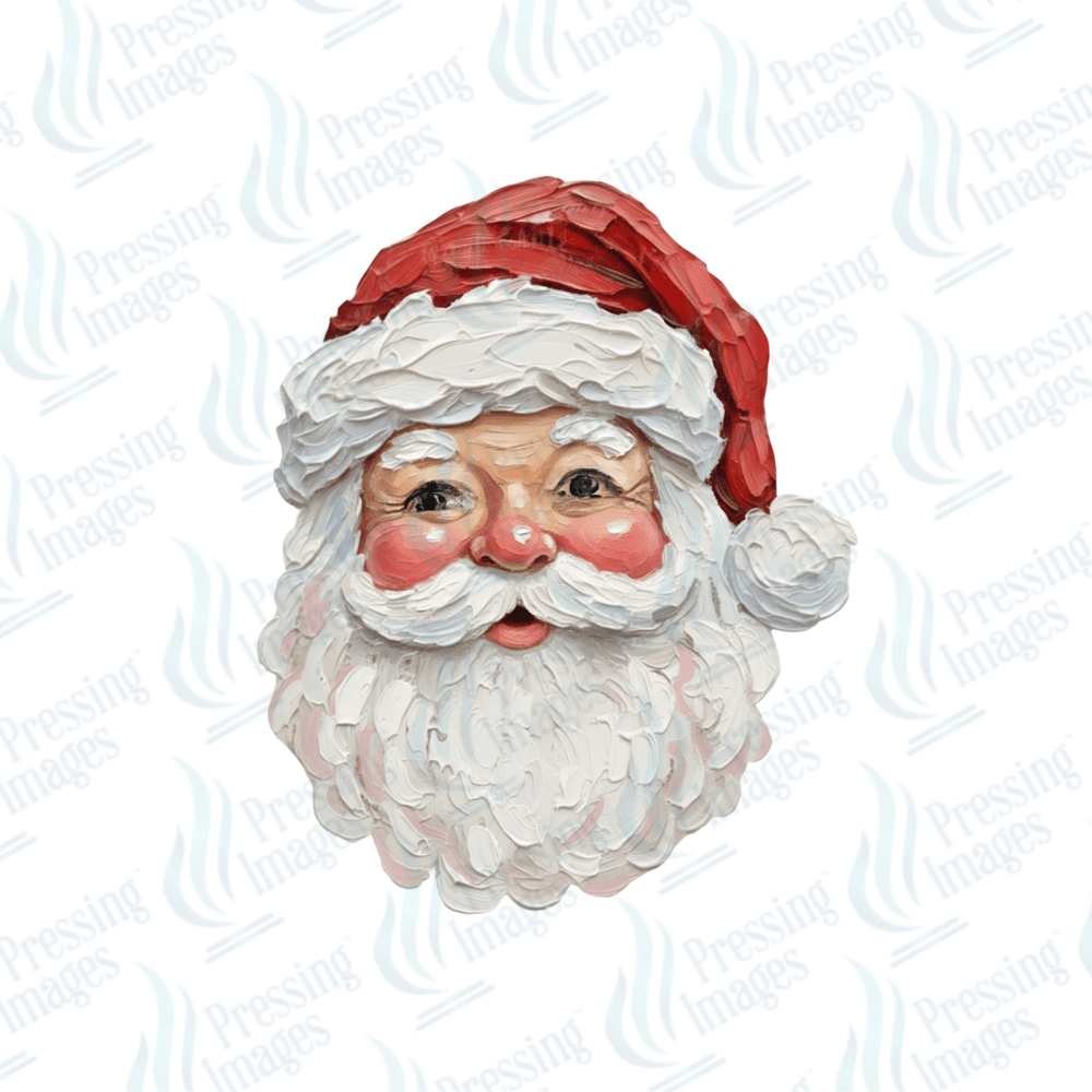 DTF 6717 Hand Painted Santa - Pressing Images