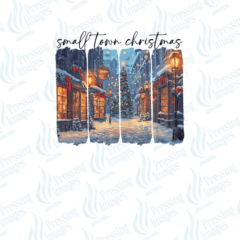 DTF 6719 Small Town Christmas - Pressing Images