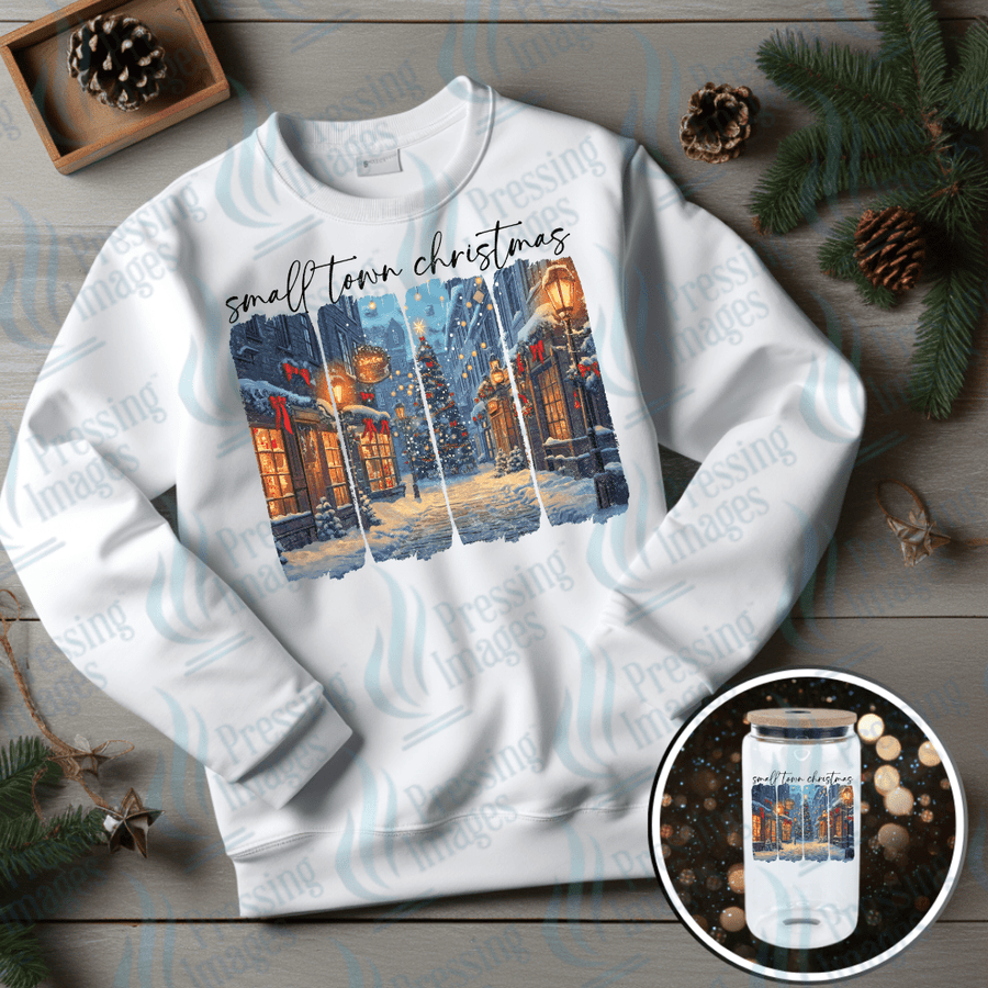 DTF 6719 Small Town Christmas - Pressing Images