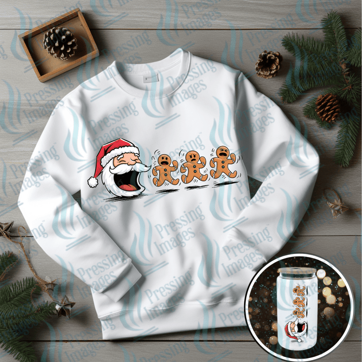 DTF 6721 Retro 90s Santa - Pressing Images