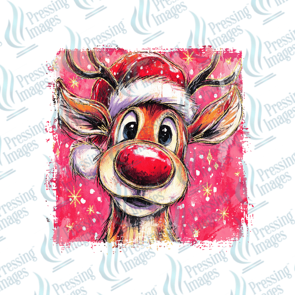 DTF 6725 Preppy Reindeer - Pressing Images