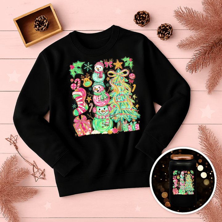 DTF 6732 Preppy Christmas — Pressing Images Canada
