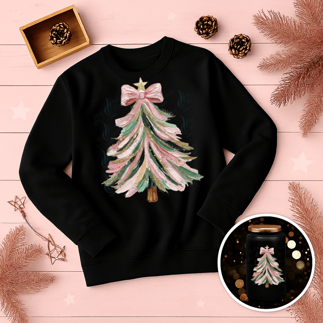 DTF 6740 Hand Painted Tree - Pressing Images