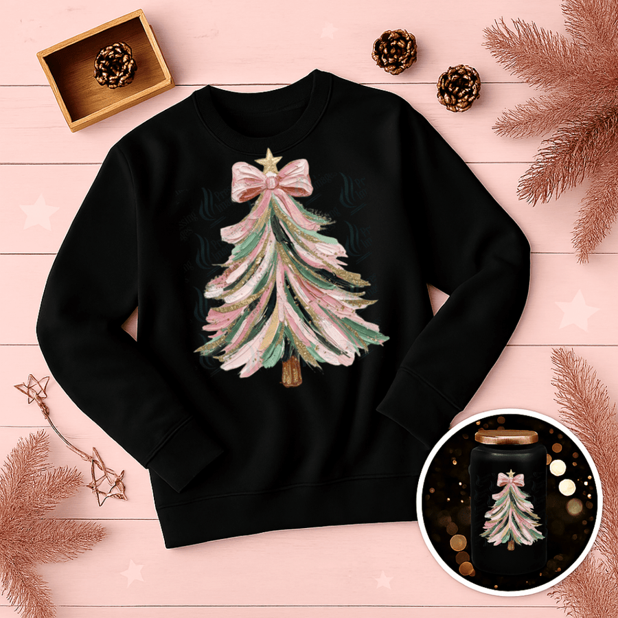 DTF 6740 Hand Painted Tree - Pressing Images