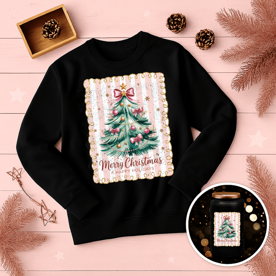 DTF 6745 Merry Christmas Tree — Pressing Images Canada