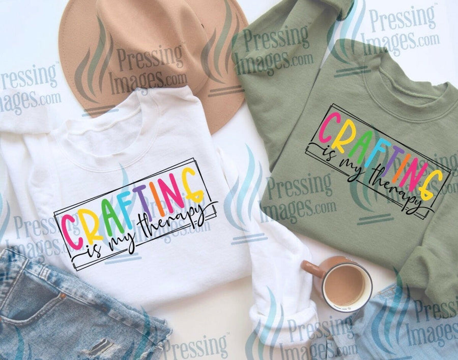 DTF: 675 Crafting is my therapy - Pressing Images