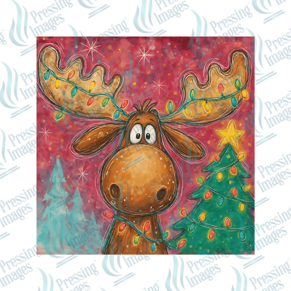 DTF 6752 Preppy Moose - Pressing Images