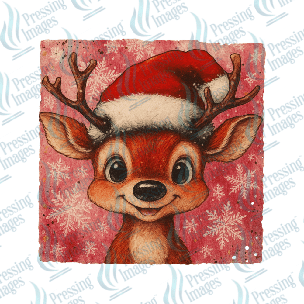 DTF 6753 Preppy Reindeer - Pressing Images