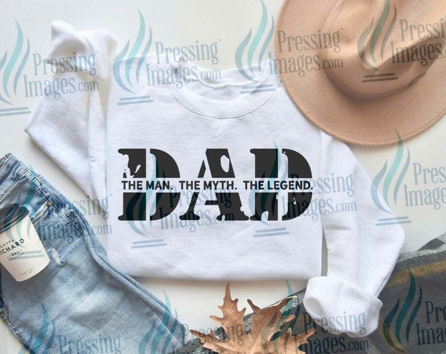 DTF: 682 DAD The man the myth the legend - Pressing Images