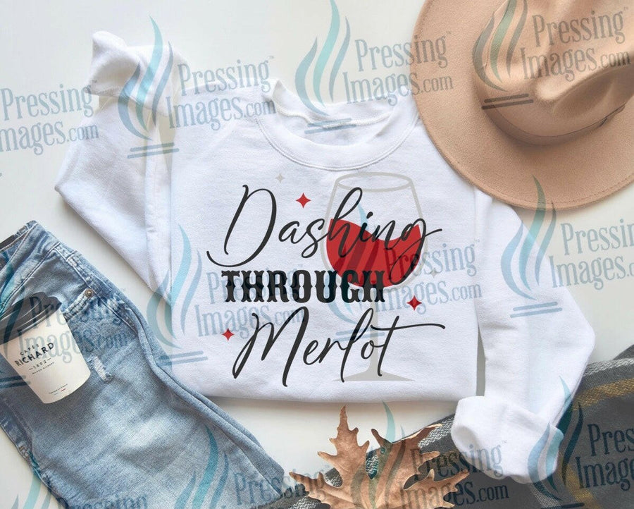 DTF: 683 Dashing through Merlot - Pressing Images
