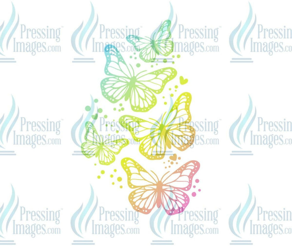 DTF: 687 Butterflies - Pressing Images