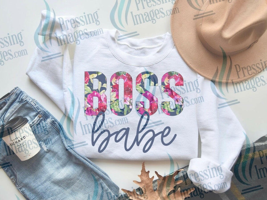 DTF: 690 Boss Babe - Pressing Images