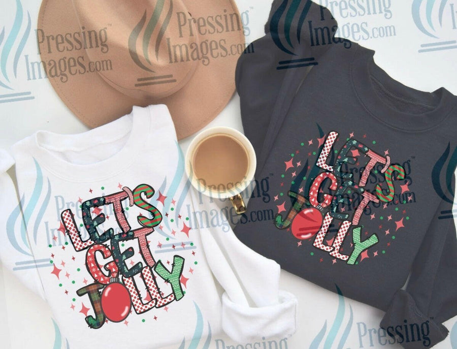 DTF: 697 Let’s get Jolly - Pressing Images