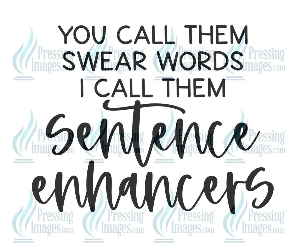 DTF: 718 swear words sentence enhancers - Pressing Images