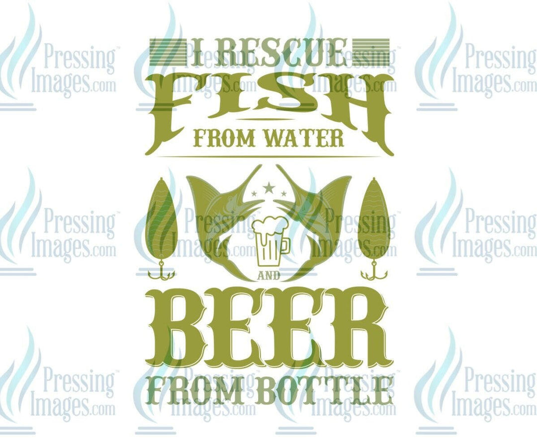 DTF: 736 I rescue fish from water and beer from the bottle - Pressing Images