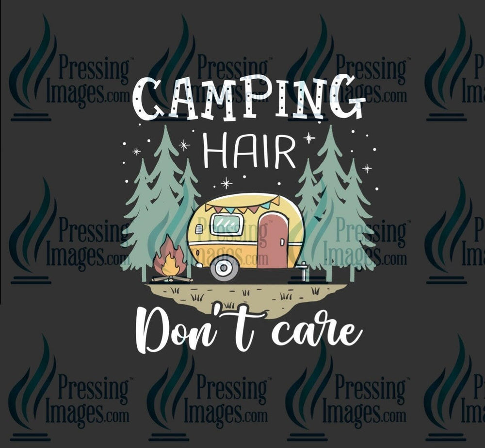 DTF: 743 camping hair don’t care - Pressing Images