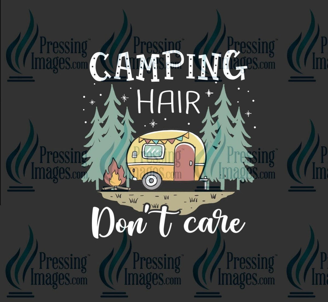 DTF: 743 camping hair don’t care - Pressing Images