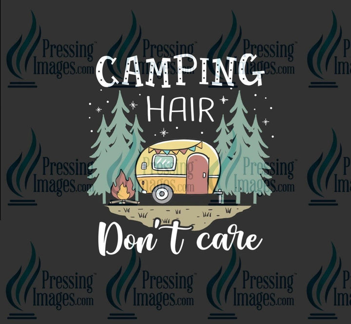 DTF: 743 camping hair don’t care - Pressing Images