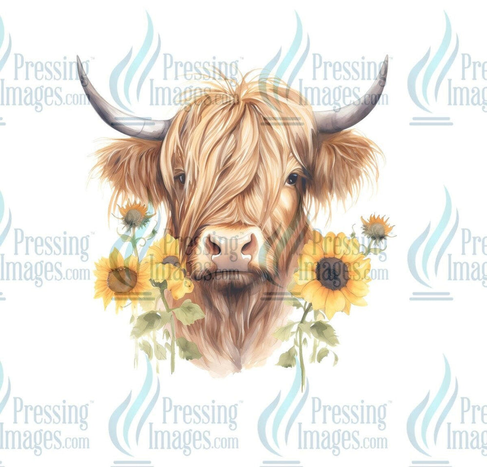 DTF: 745 Highland cow - Pressing Images