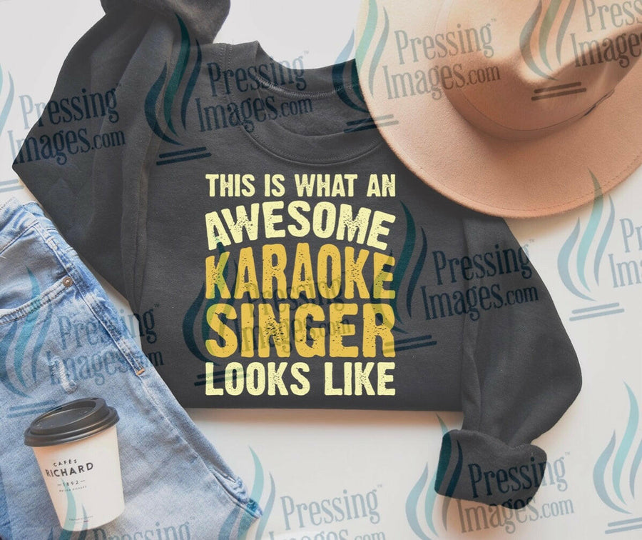DTF: 780 Awesome karaoke singer - Pressing Images