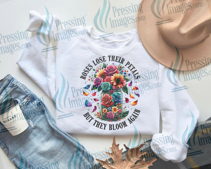 DTF: 792 Roses lose there petals - Pressing Images