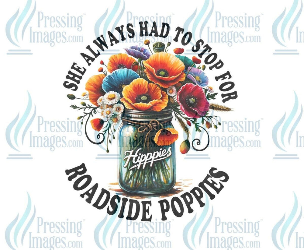 DTF: 793 Roadside poppies - Pressing Images