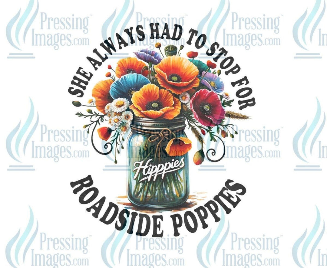 DTF: 793 Roadside poppies - Pressing Images