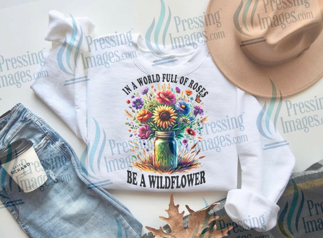 DTF: 808 Be a wildflower - Pressing Images