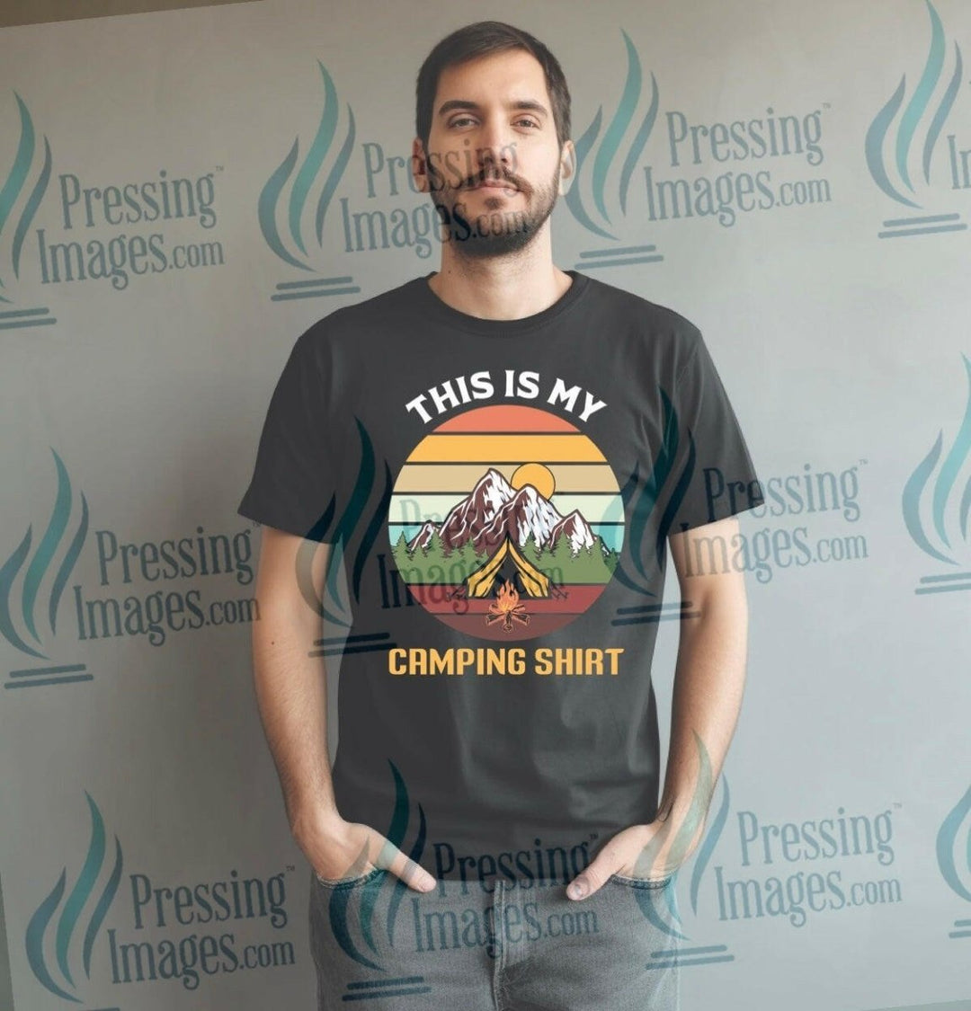DTF: 809 This is my camping shirt - Pressing Images