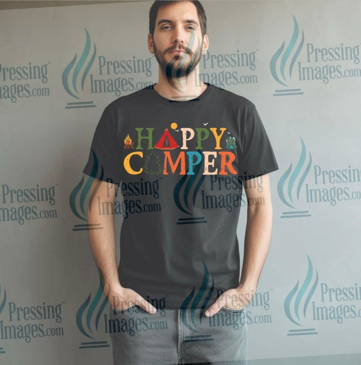 DTF: 812 Happy Camper - Pressing Images
