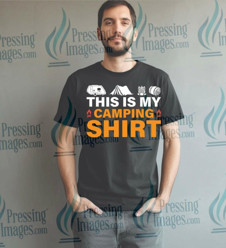 DTF: 818 This is my camping shirt - Pressing Images