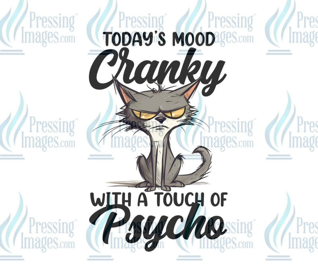 DTF: 830 Todays mood cranky with a touch of psycho - Pressing Images