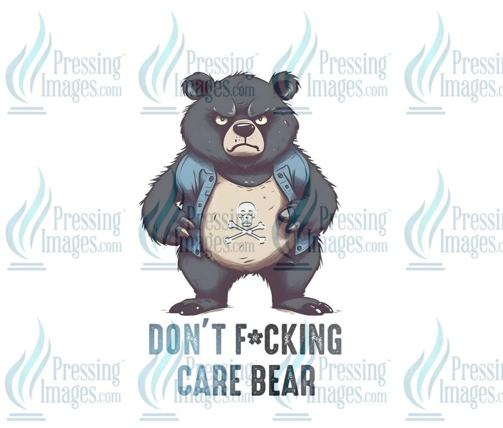 DTF: 849 Don’t fucking care bear - Pressing Images