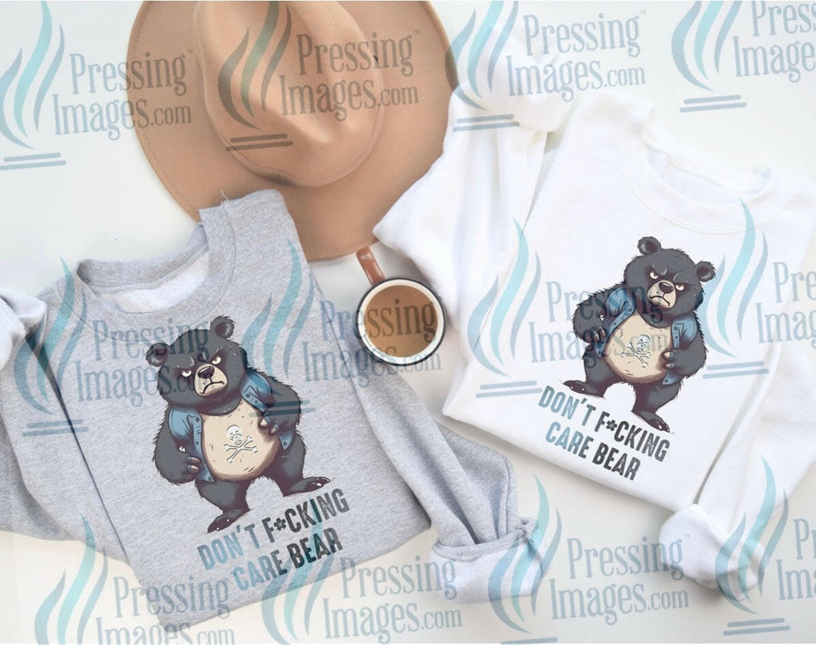 DTF: 849 Don’t fucking care bear - Pressing Images