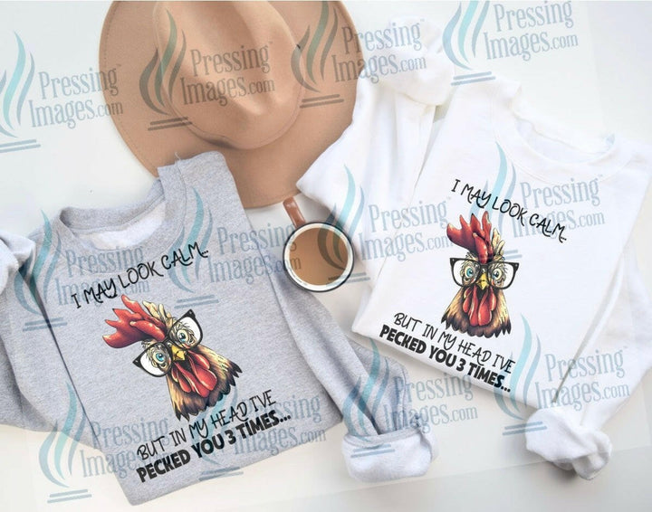 DTF: 858 I may look calm - Pressing Images