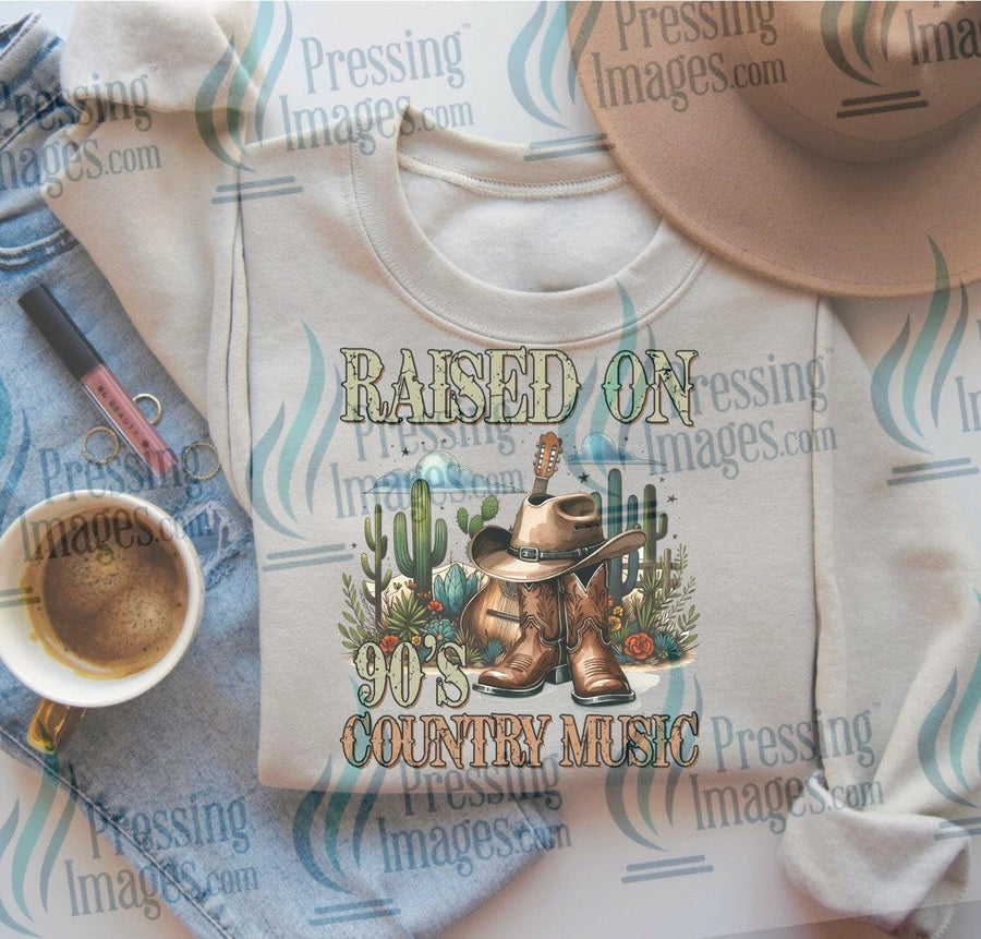 DTF: 871 Raised on 90s country music - Pressing Images
