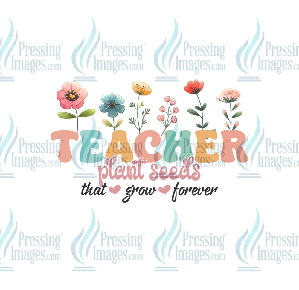 DTF: 885 Teacher plant seeds - Pressing Images