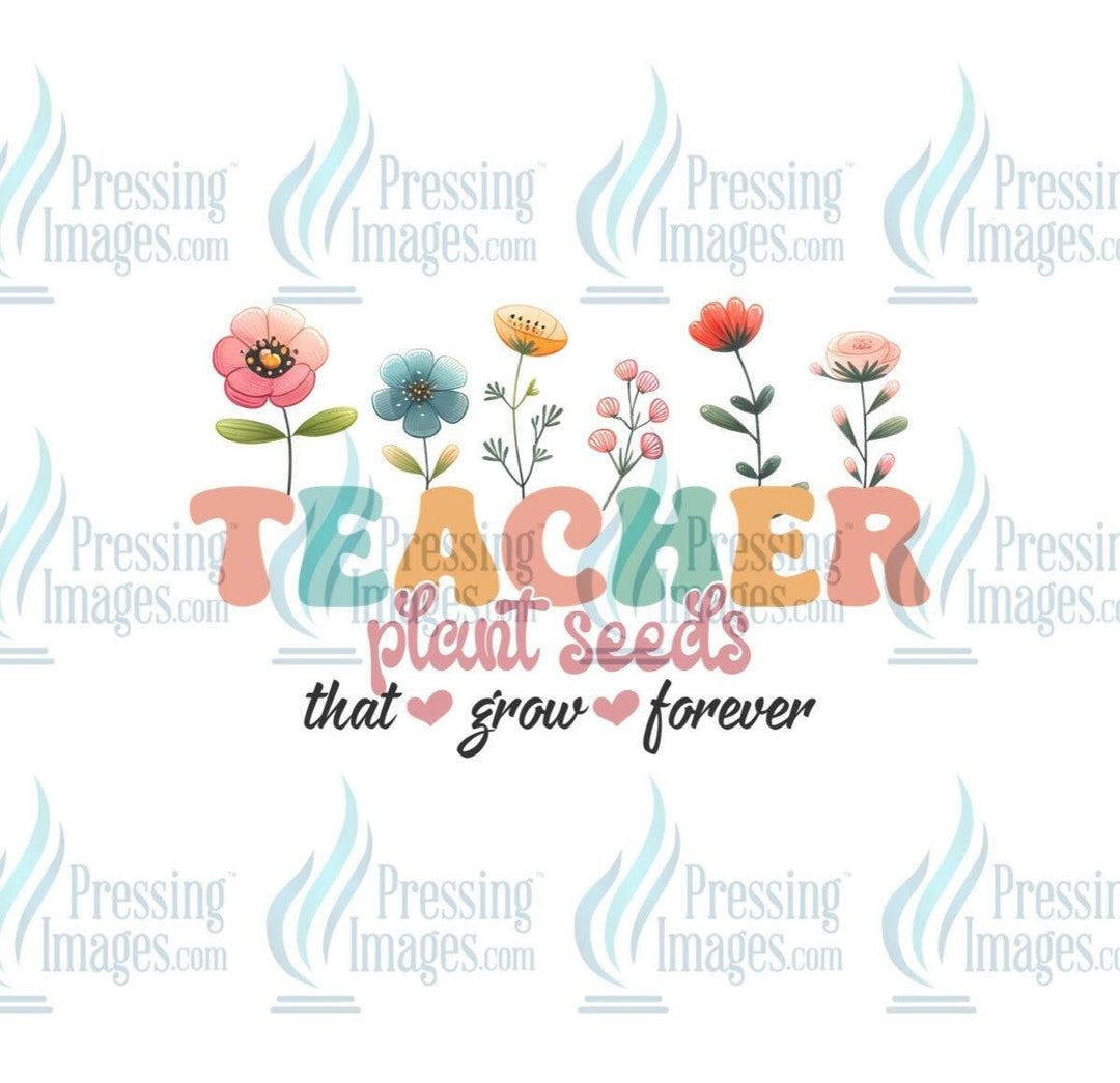 DTF: 885 Teacher plant seeds - Pressing Images